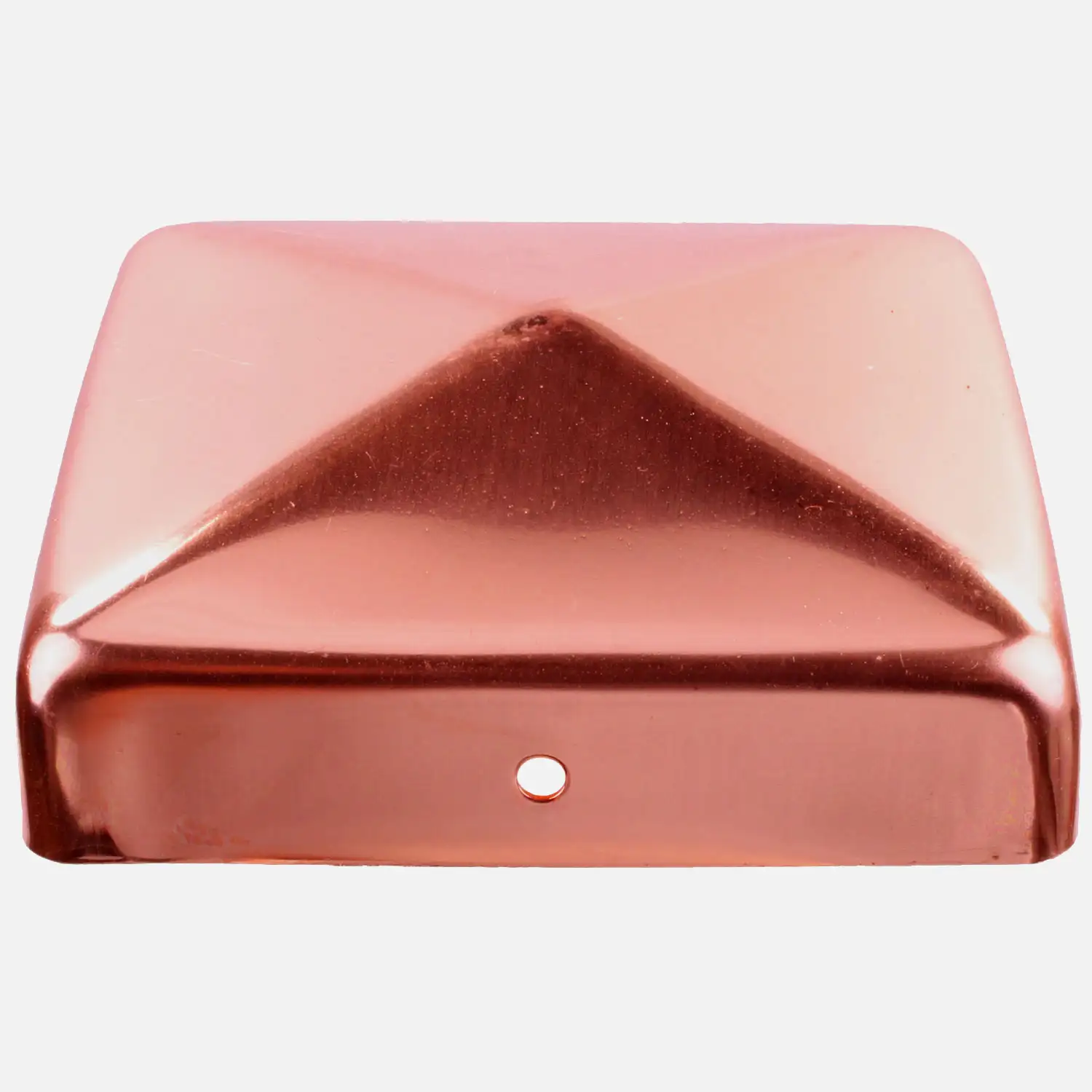 Pfostenkappe | flach | Kupfer | zaponiert