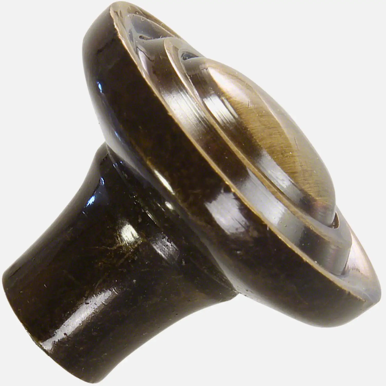 1 HSI Möbelknopf - Zier Zamak altmessing 32mm