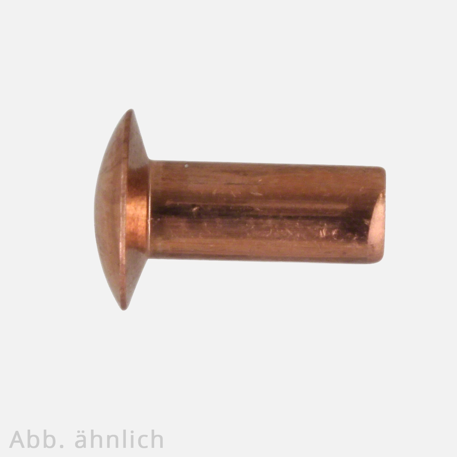 500 Linsennieten 5x12 mm - DIN 662 - Kupfer