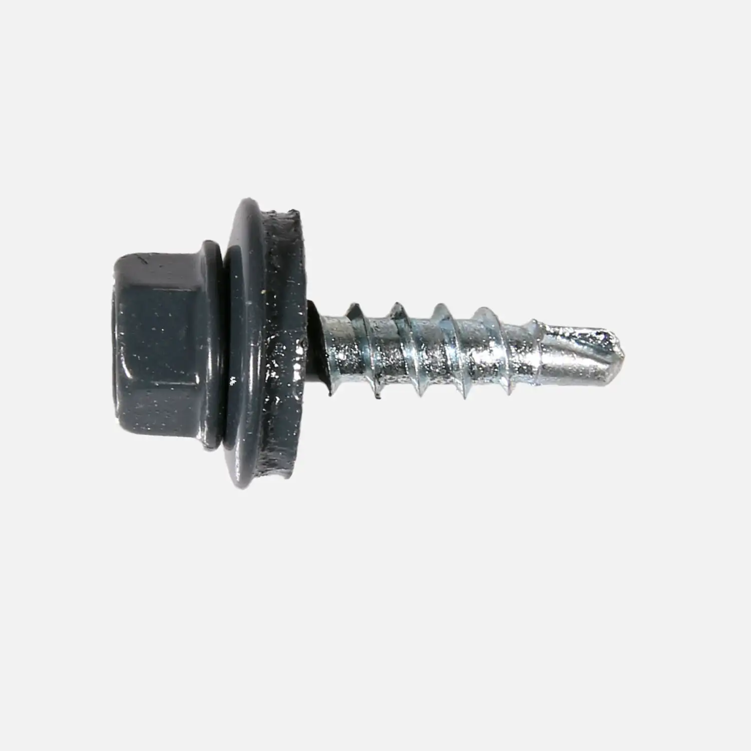 Trapezblech Bohrschraube | Dichtscheibe | gehärtet | galvanisch verzinkt | Farm S | 6-kant | Bohrleist.-0,2-2 mm