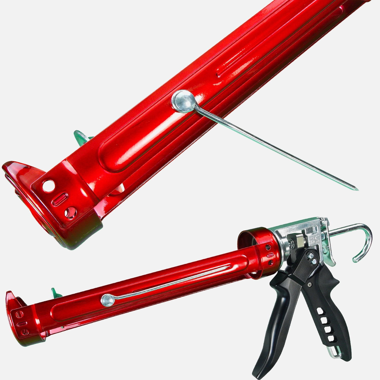 1 Tajima Kartuschenpistole, 455 kg Auspressdruck, Griff 360° drehbar für 310 ml