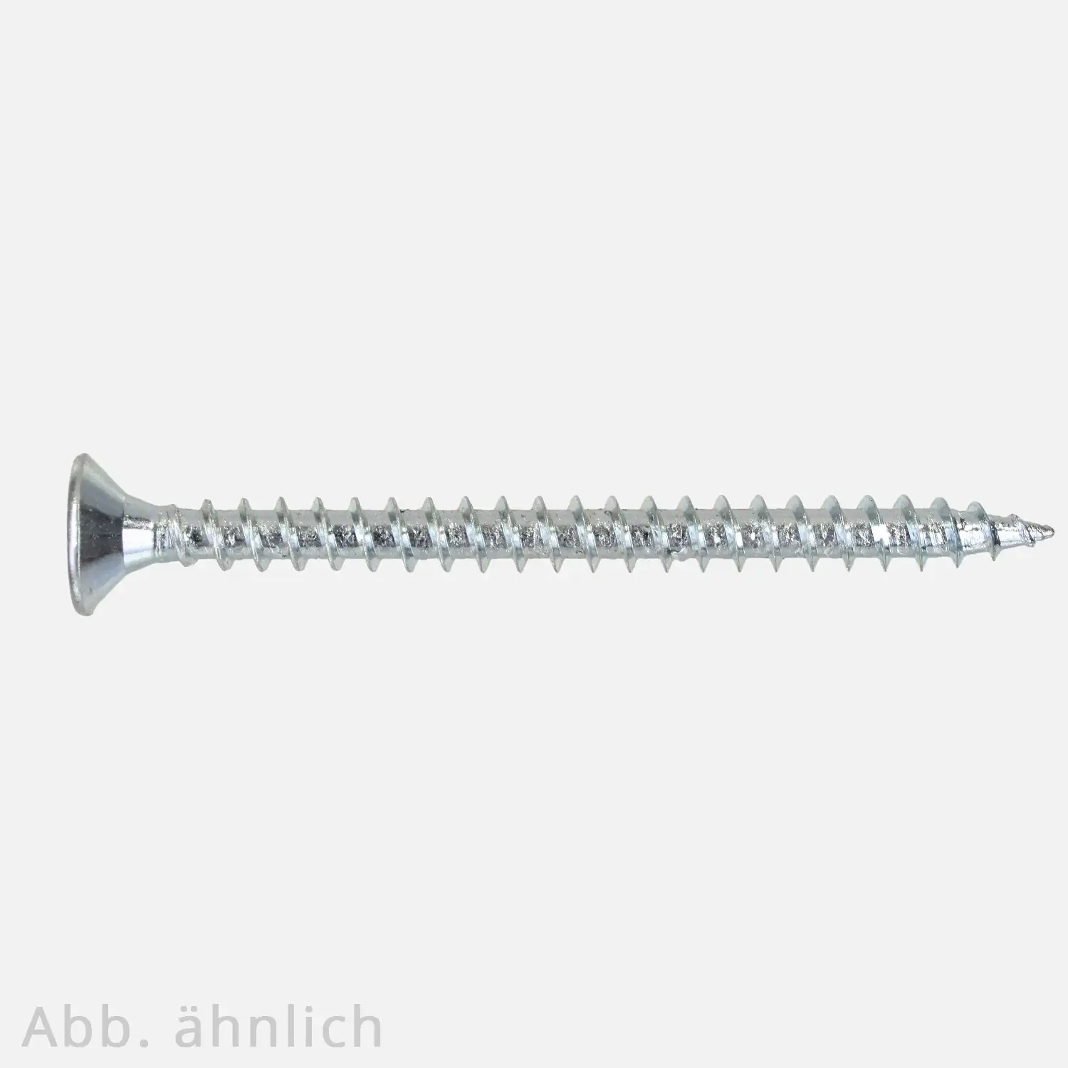 Spanplattenschraube | Vollgewinde | Senkkopf | ohne Fräsrippen | TX | verzinkt