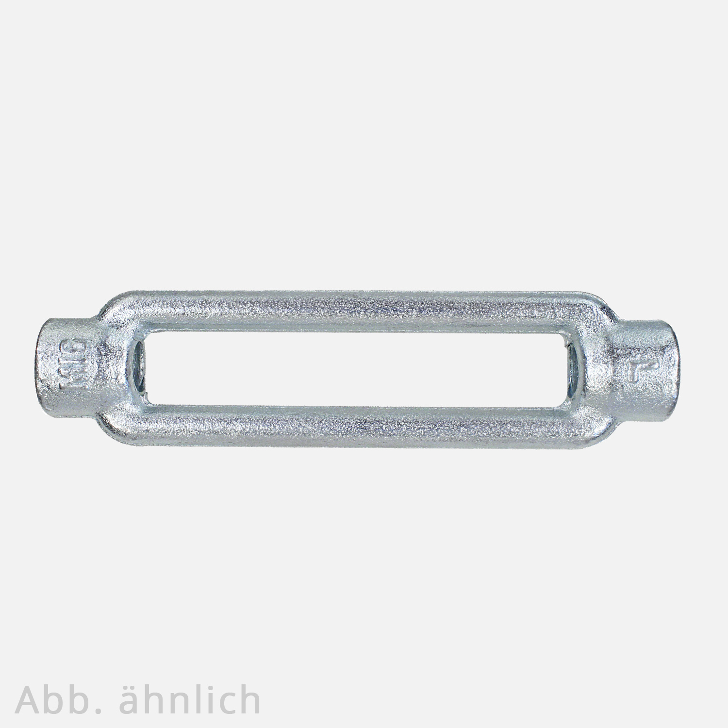 Spannschlossmutter M10 - DIN 1480 - offene Form - Flachstahl - verzinkt ...