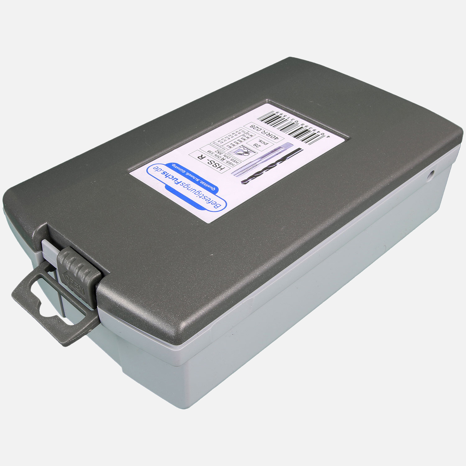 28 tlg. Satz HSS Handgewindebohrer M3-M12, HSS-R Bohrer, DIN 352