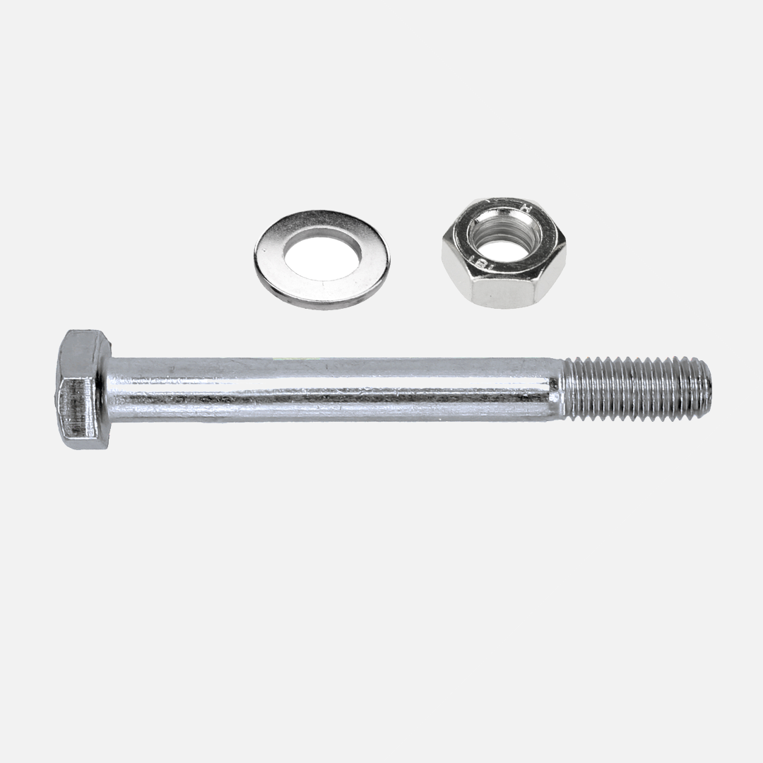 1 Befestigungsset für 2 Edelstahl H-Pfostenträger 90 mm