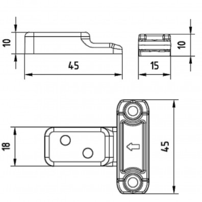 10 EuroTec Terrassen StarterClip - inkl. 40 Schrauben - PA 6.6 mit 30% Glasfaser