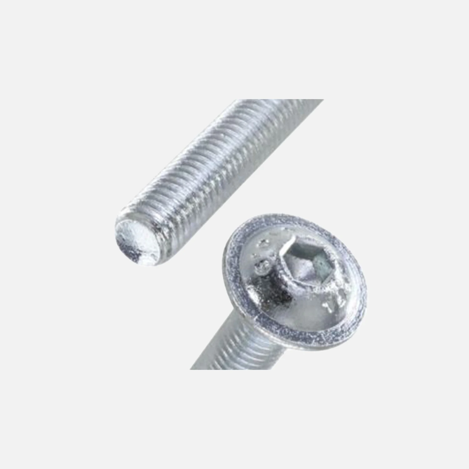 500 Linsenschrauben mit Innensechskant und Bund M6x8 mm - ISO 7380-2 - 10.9