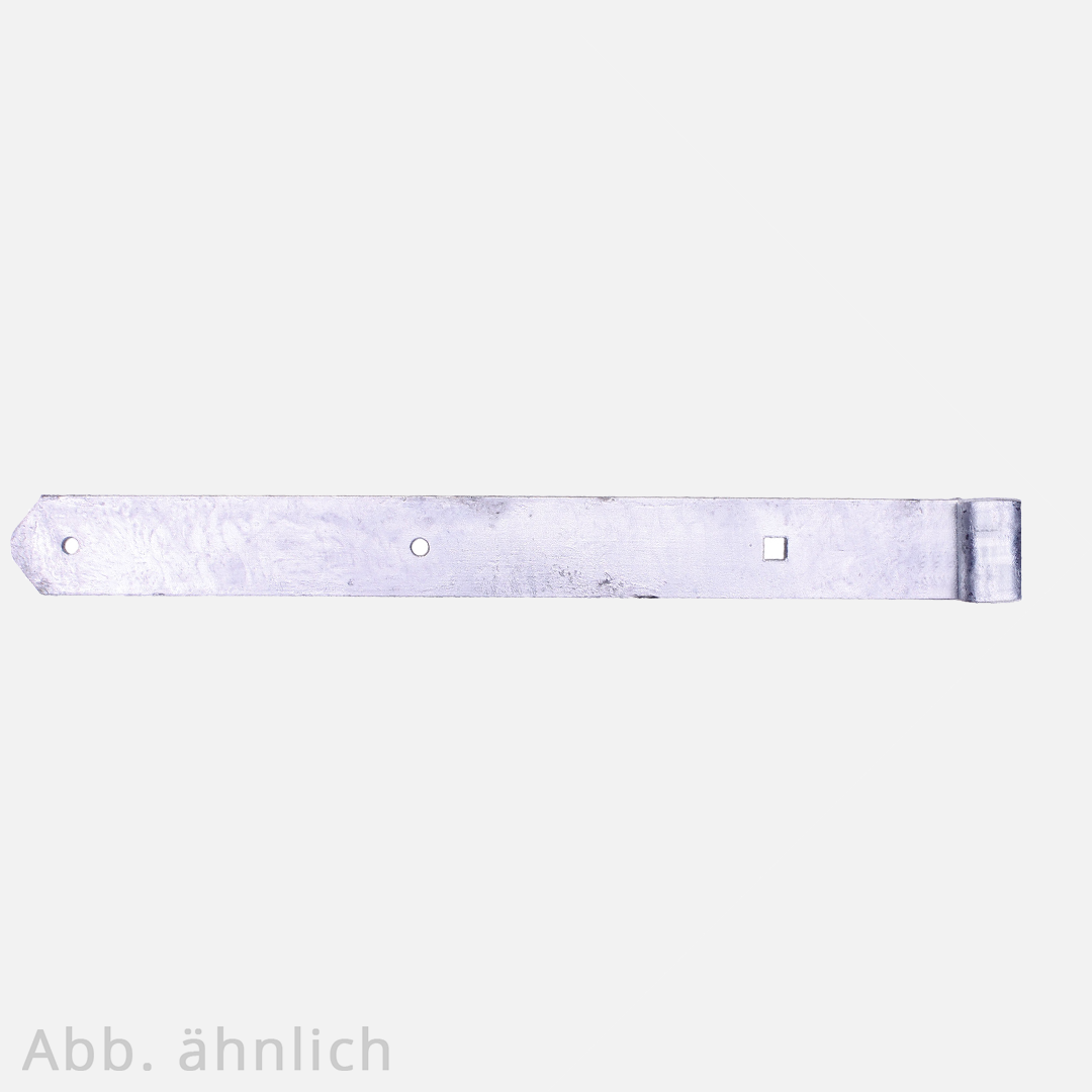 1 Ladenband halbschwer gerade Form abgerundet feuerverzinkt 13 mm Rolle 600x40mm