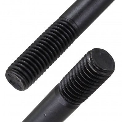 100 Stiftschrauben M10x25 mm - DIN 835 - mit Einschraubende - 8.8 blank