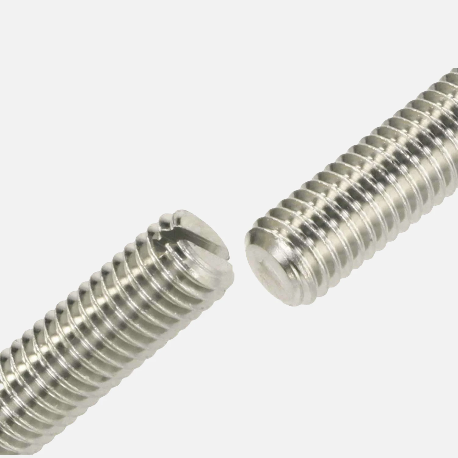 1 Gewindestift mit Schlitz und Kegelkuppe DIN 551 Edelstahl A2 M1,6x3