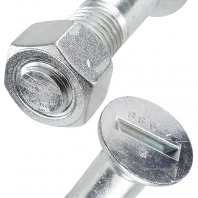 50 Senkschrauben mit Schlitz M12x80mm - DIN 7969 - 4.6 verzinkt