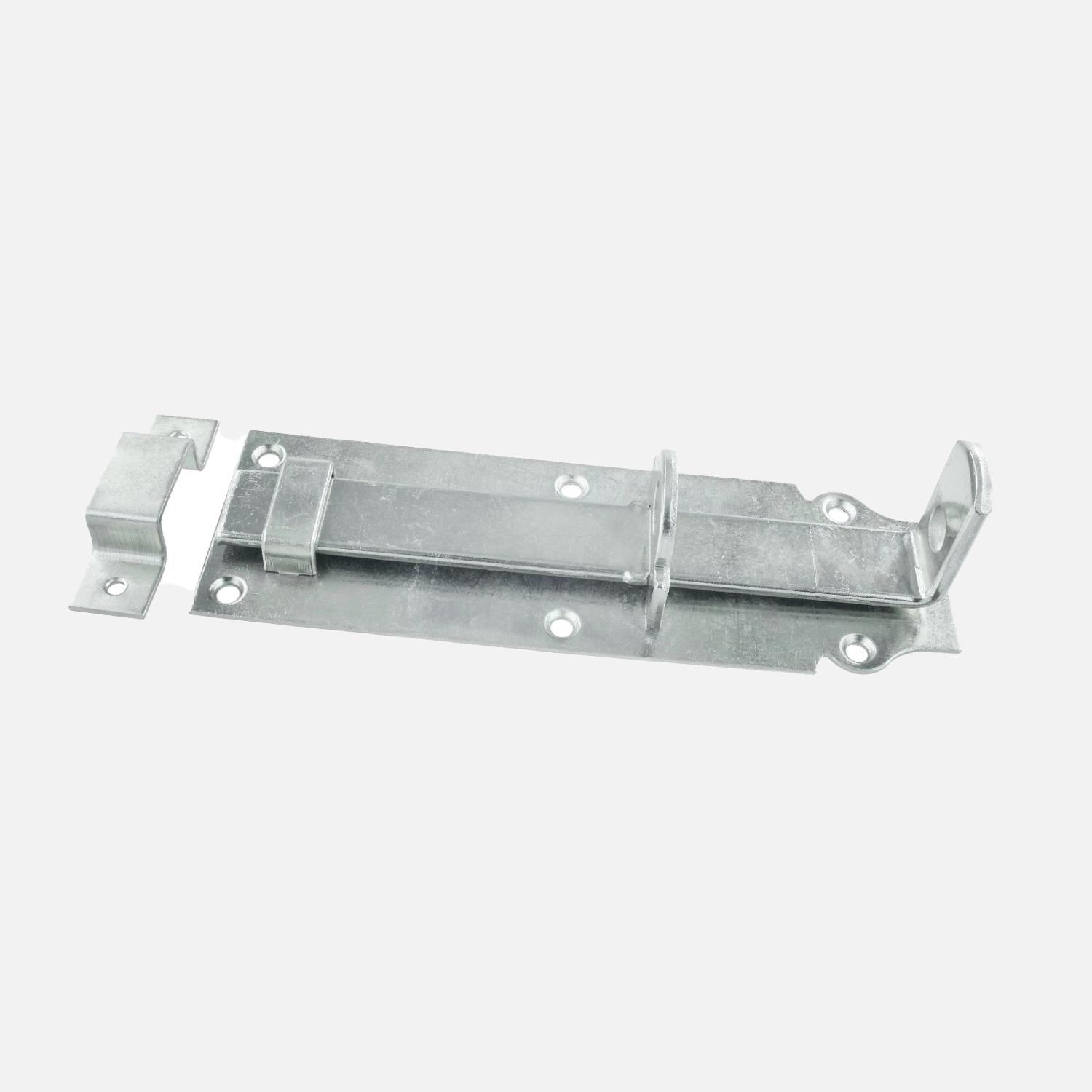 1 Schlossriegel, dickschichtpassiviert, gerade, Schlaufe - 200x64 mm