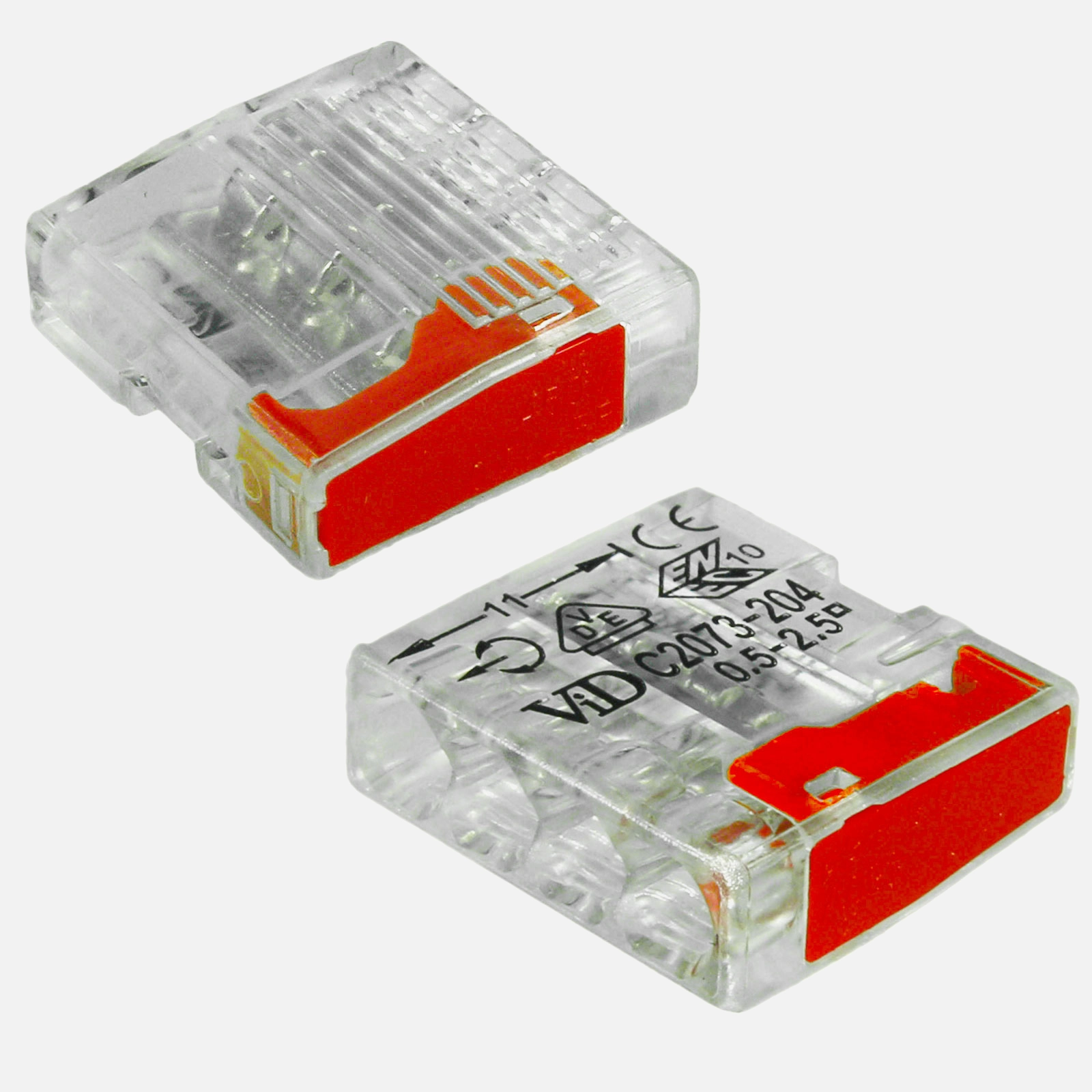 100 ViD Steckklemmen / Federzugklemmen - Polzahl: 4