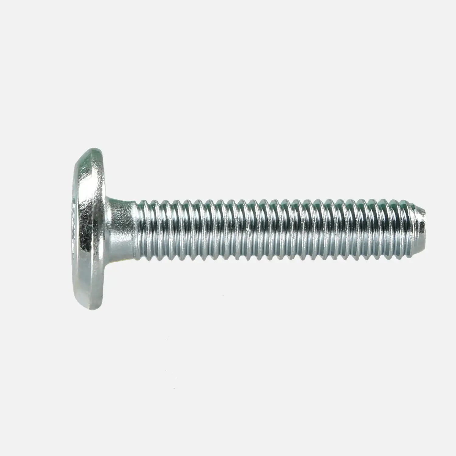 50 Zylinderkopfschrauben flach mit Innensechskant M6x30, SW 4, galv.verzinkt