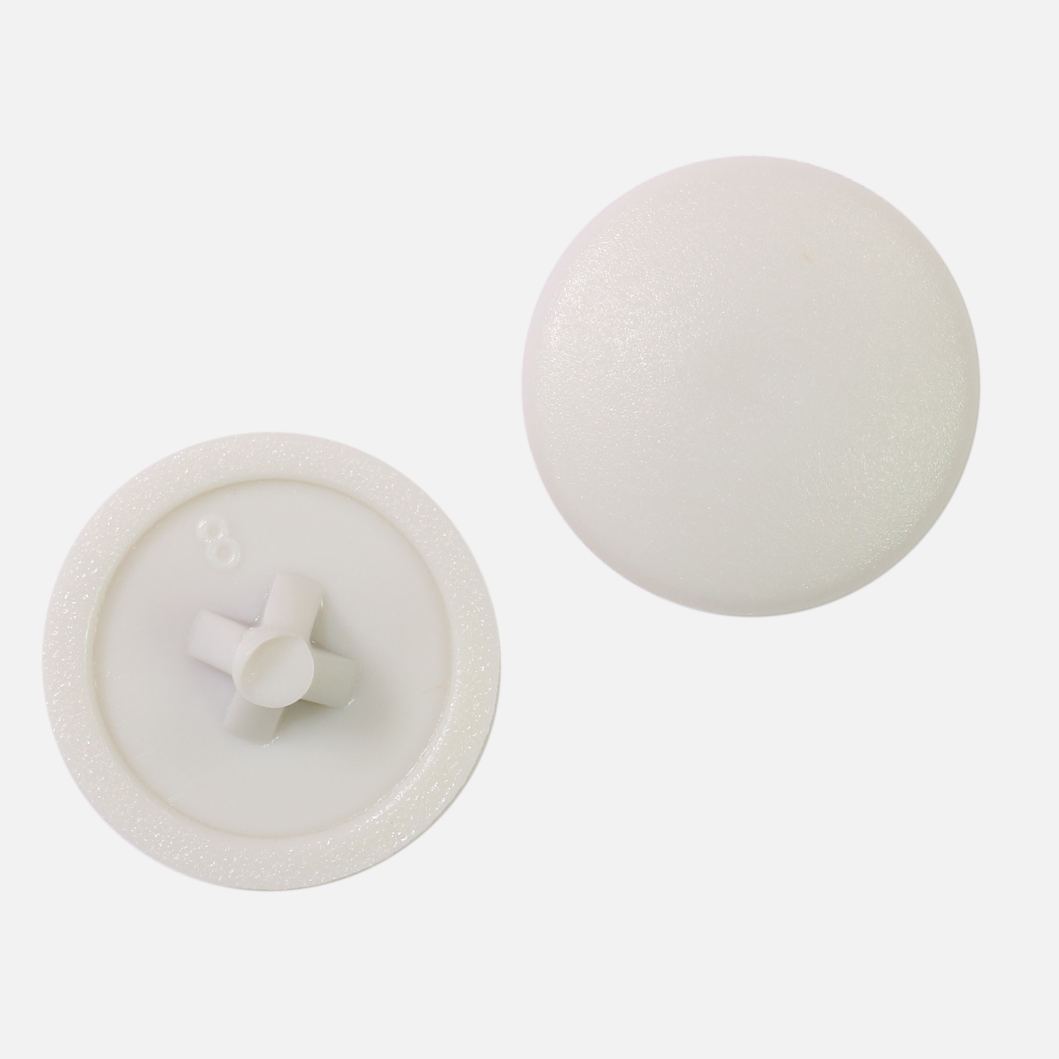 1 Abdeckkappe für PZ 2 (Pozidriv) - Ø Kappen=12mm - lichtgrau(RAL7035)