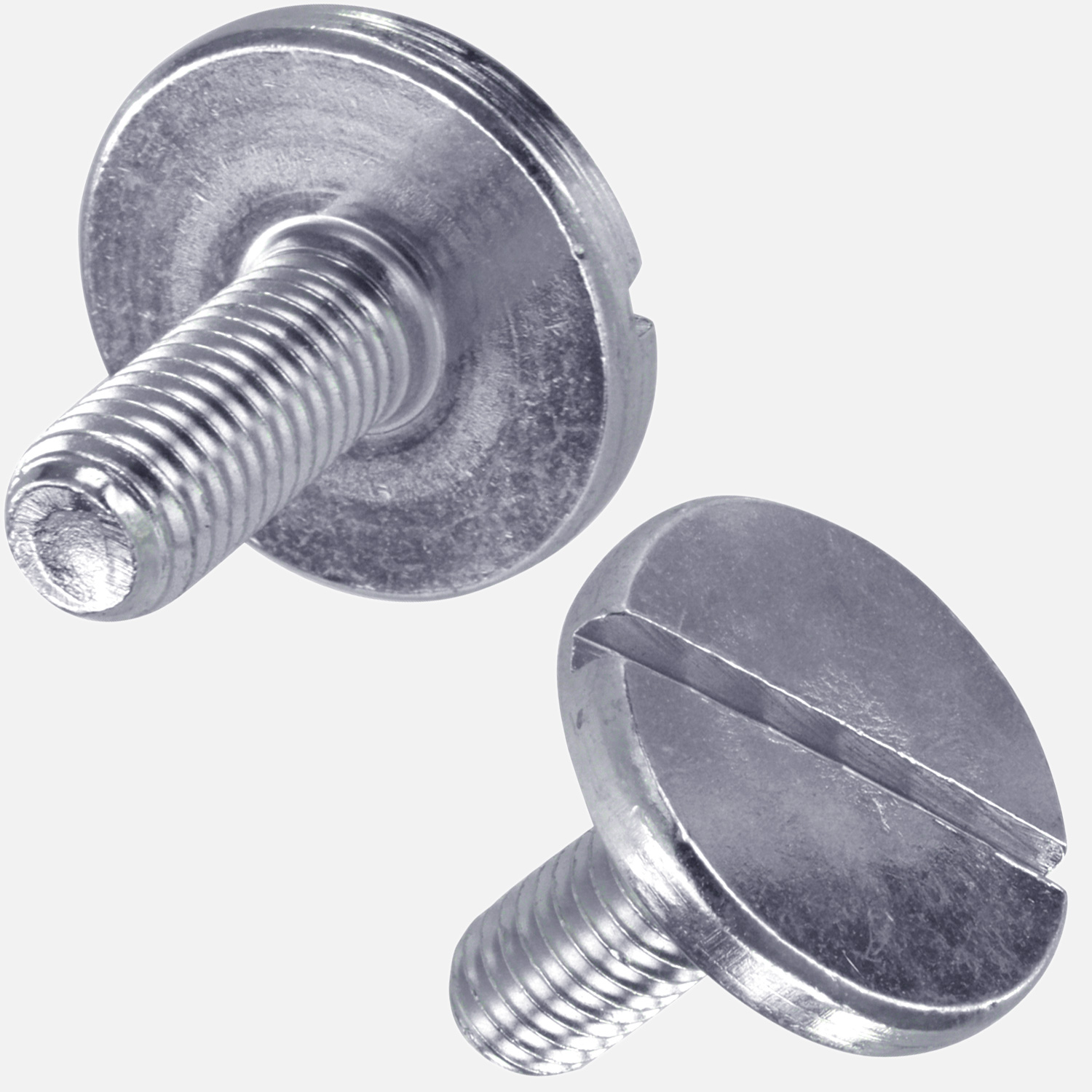 100 Flachkopfschrauben M4x10 mm - DIN 921 - mit Schlitz - 4.6/5.8 verzinkt