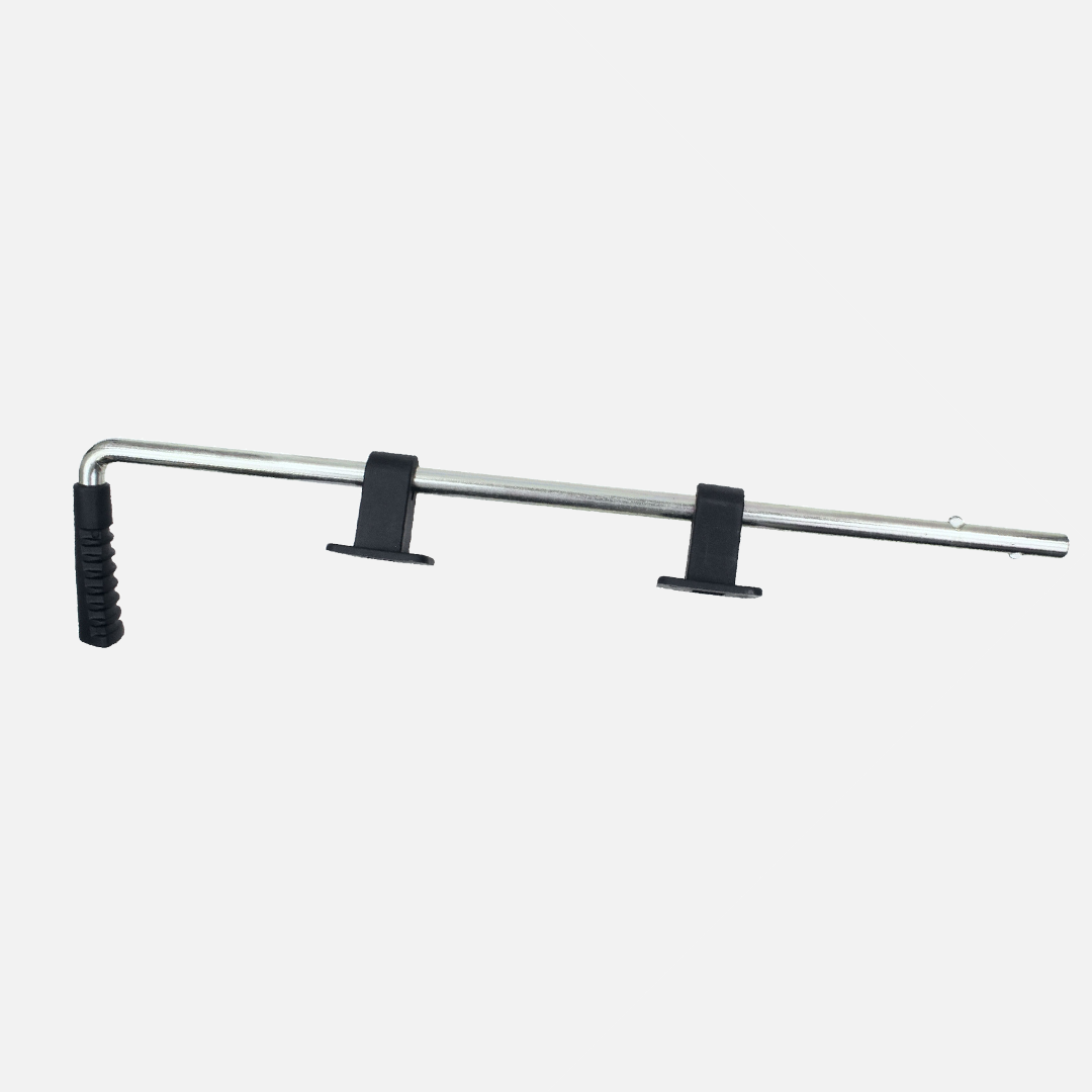 1 Bodenschieber, dickschichtpassiviert - 600x40 mm / Ø - 16 mm