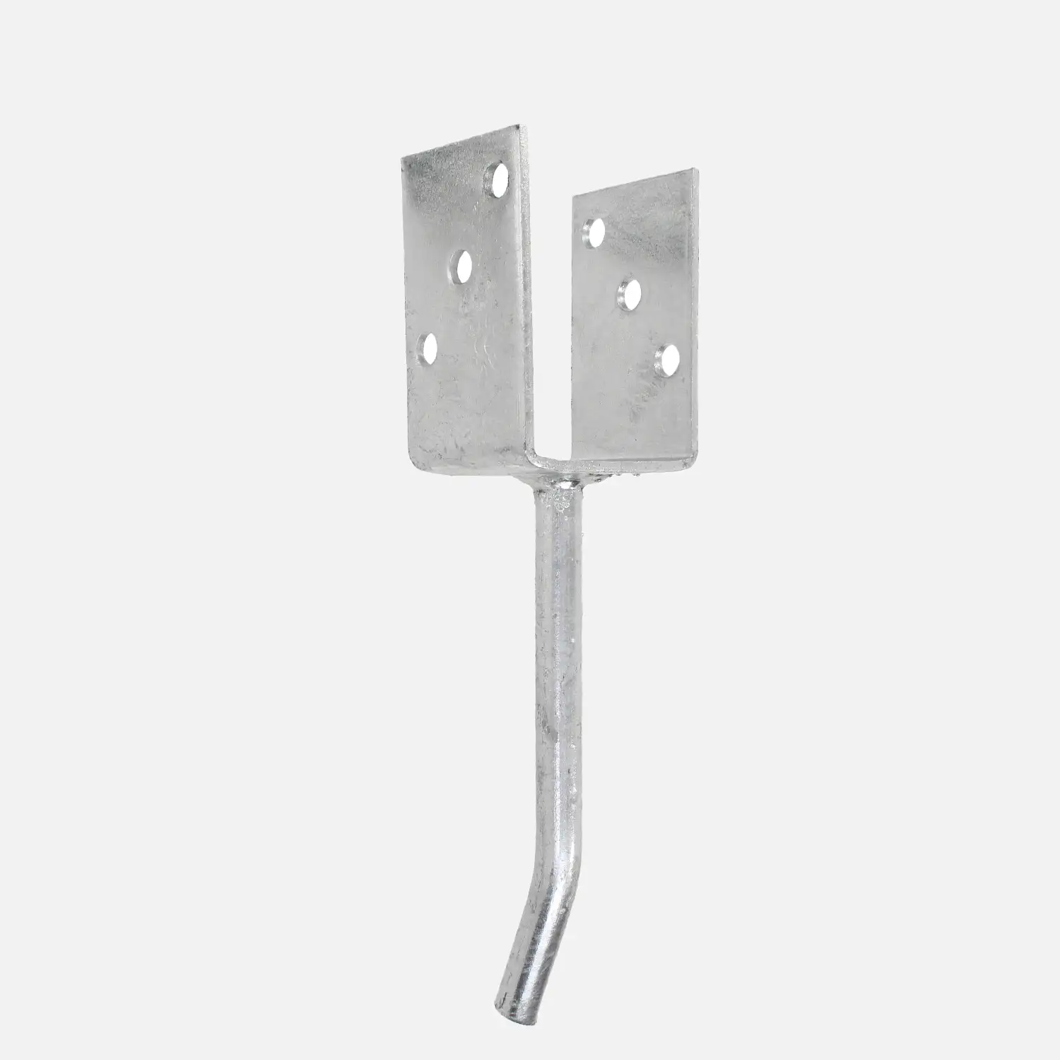 U-Pfostenträger | mit 400mm Riffeldolle | feuerverzinkt