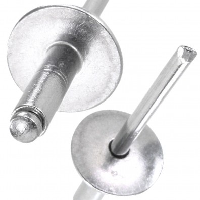 250 Gesipa Blindnieten 4,8x19,9 mm - Aluminium / Aluminium Dorn - 16 mm Flachkopf