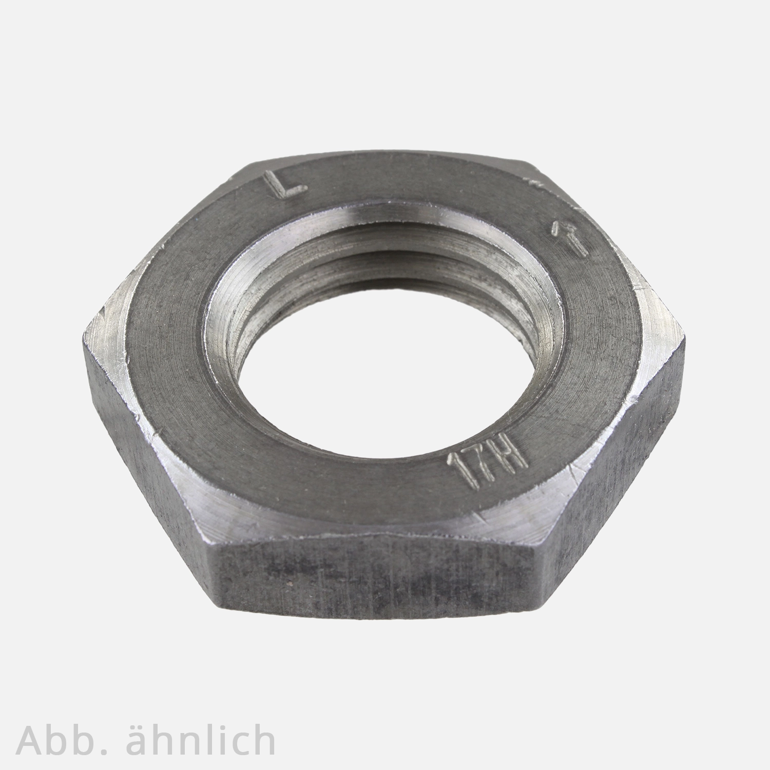 Sechskantmutter | DIN 936 | Linksgewinde | niedrige Form | Stahl 14H | verzinkt 