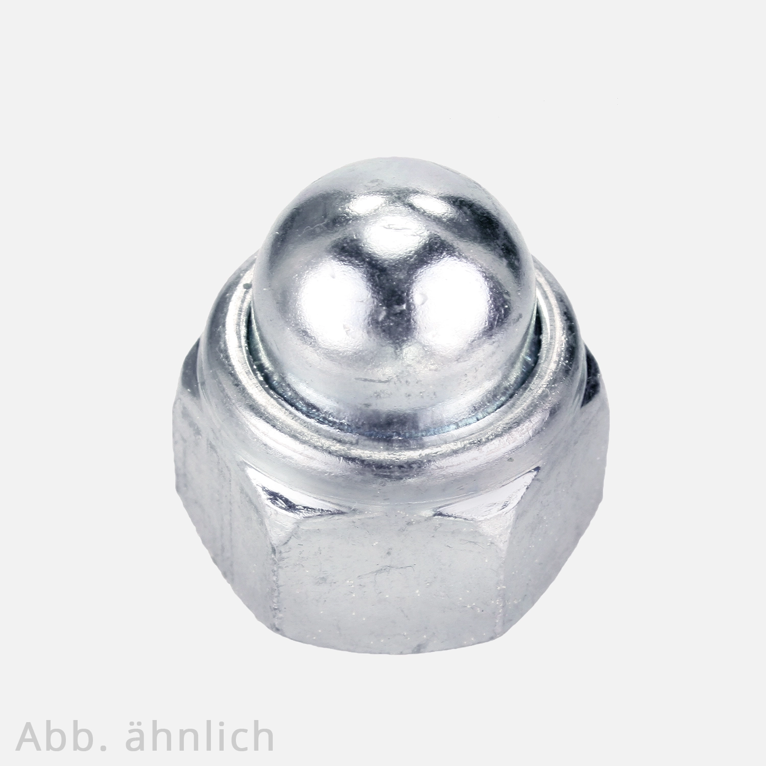 100 Sechskanthutmuttern mit Klemmteil DIN 986 A2 M8