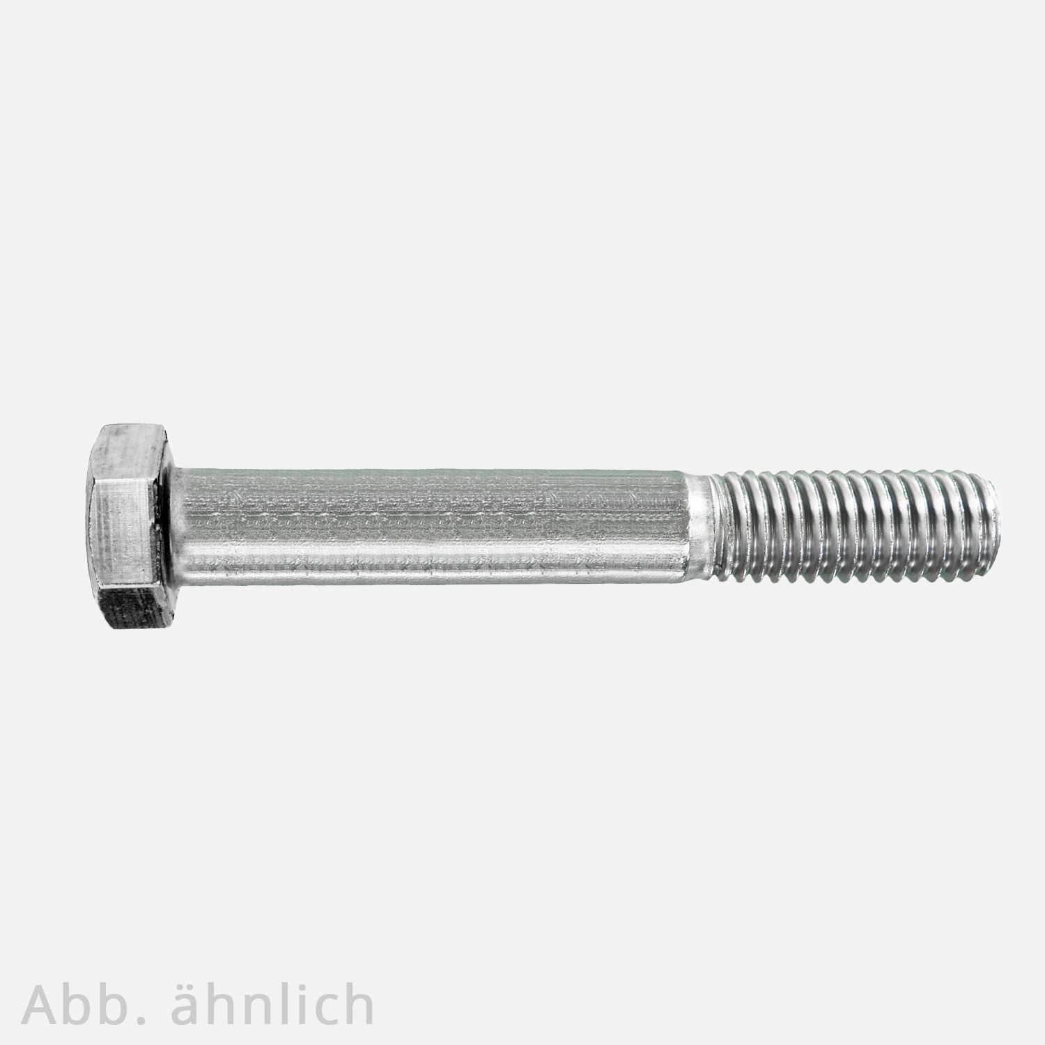 1 Sechskantschraube DIN 931 - M16x45mm - Edelstahl A2