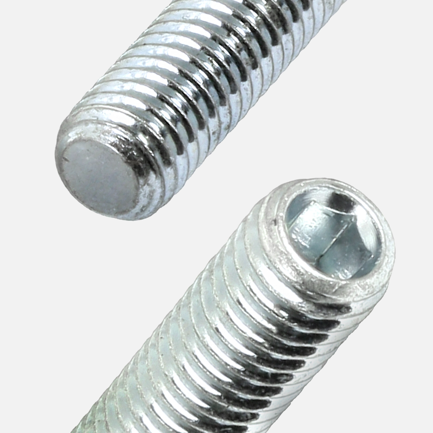 100 Gewindestifte M10x40mm - Kegelkuppe, Innensechskant, verzinkt 45H, DIN 913
