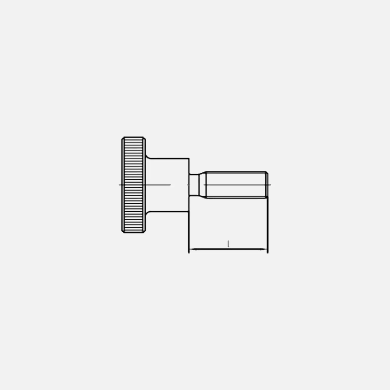 25 Rändelschrauben M4x20 mm - DIN 464 - hohe Form - Edelstahl A1/A2