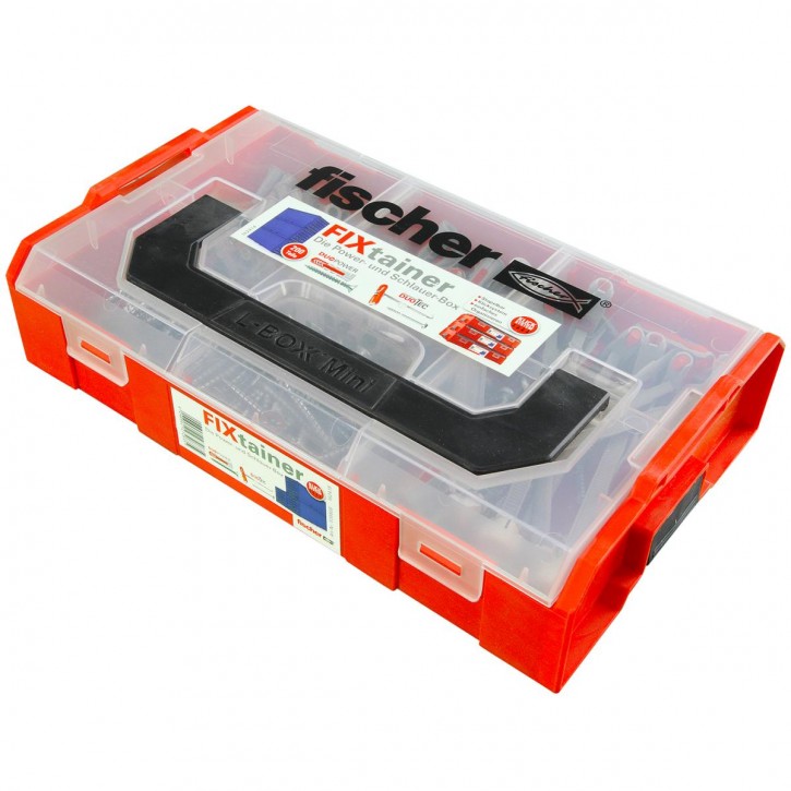 200 tlg. FISCHER FIXtainer - DUOPOWER-DUOTEC + Schrauben-Sortiment 6/8/10mm