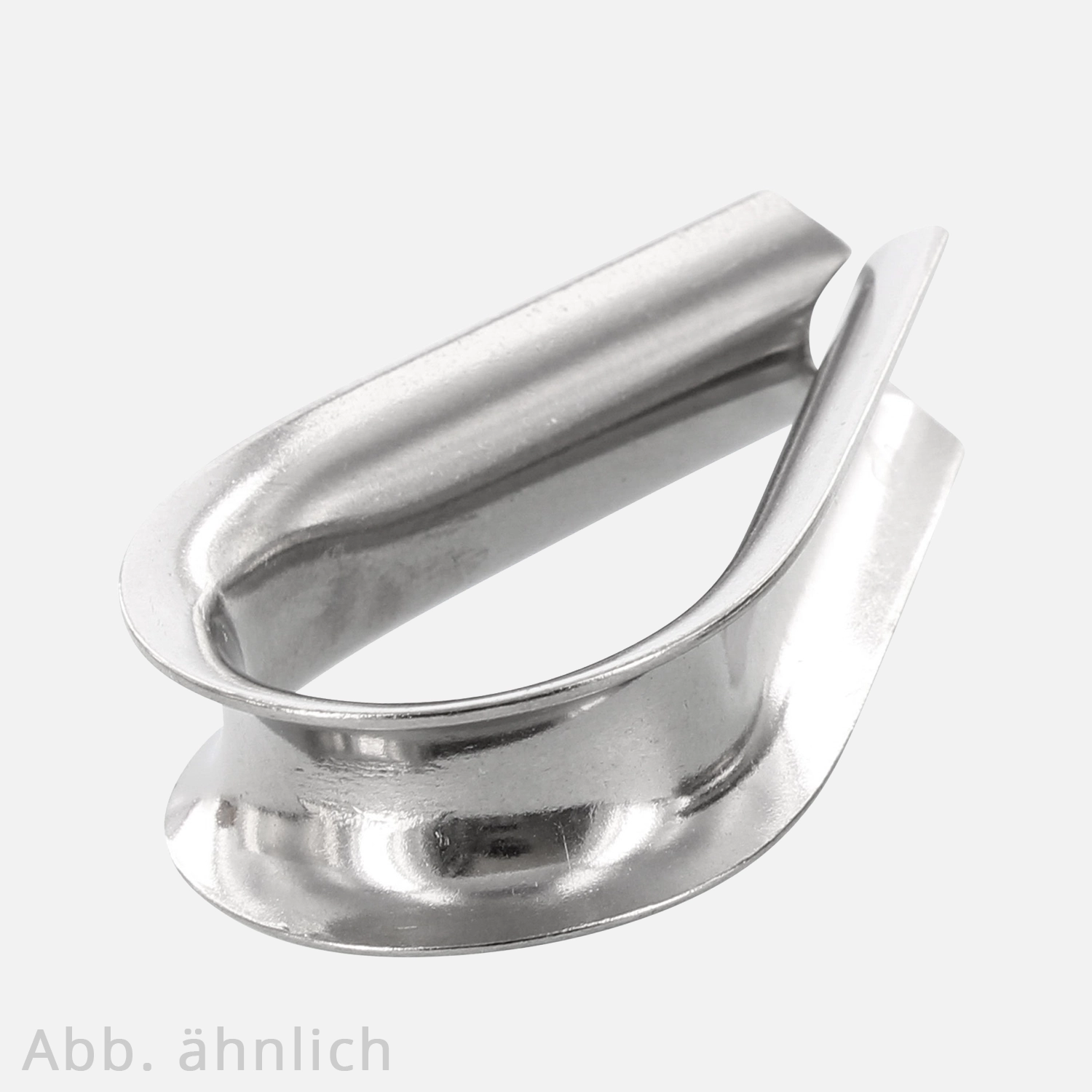 1 Kauschen für Stahlseile bis 3 mm Edelstahl A4