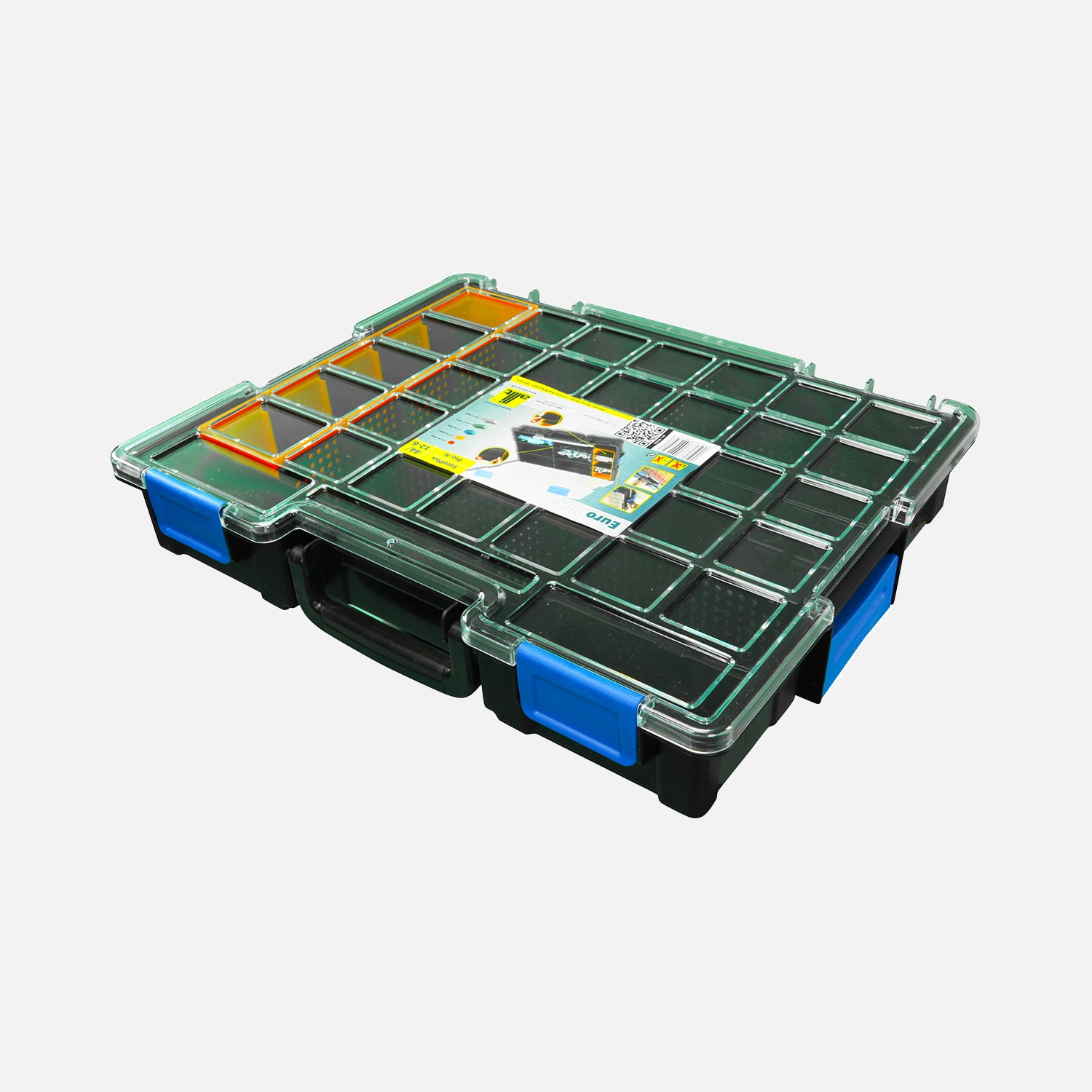 1 Allit Sortimentskasten - EuroPlus Pro K 44/12-6 - 405x320x60 mm mit 12 Fächer
