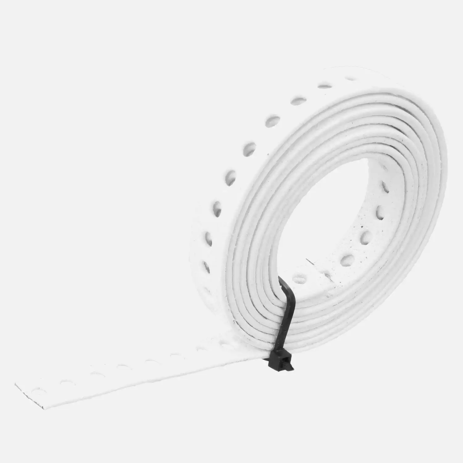 1,5 m Lochband verzinkt weiß kunststoffbeschichtet 12x0,9