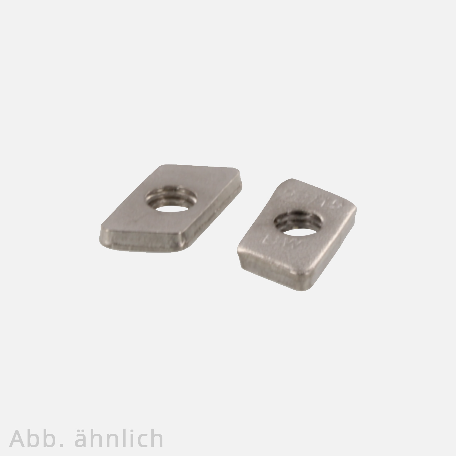 200 Gewindeplatte, Hammerkopf Gleitmutter, Typ 28/15 , M8  Edelstahl A2 