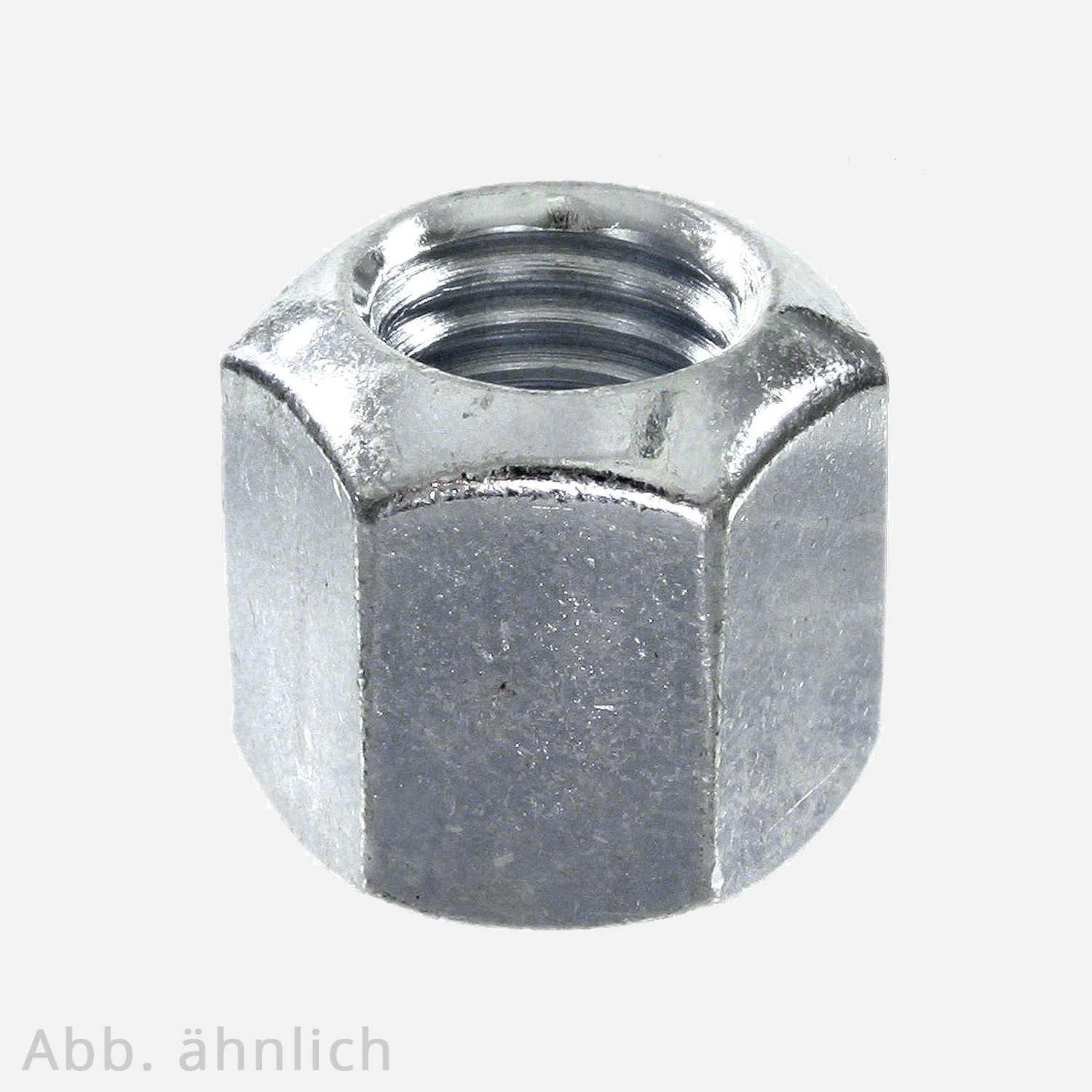 50 Sechskantmuttern M6 - DIN 6330 - Form B - verzinkt