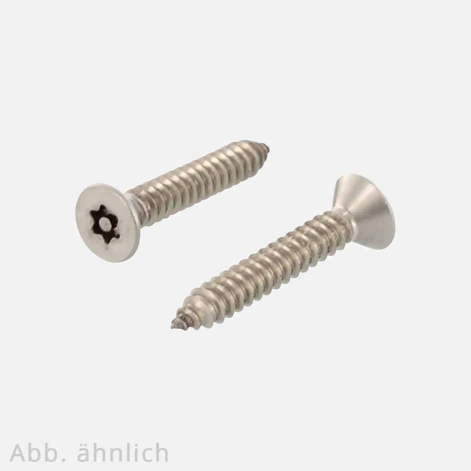 100 Sicherheitsschrauben, Senkkopf , 4,8x16 mm ,Antrieb Torx mit Loch/Tamper T25 , Edelstahl A2