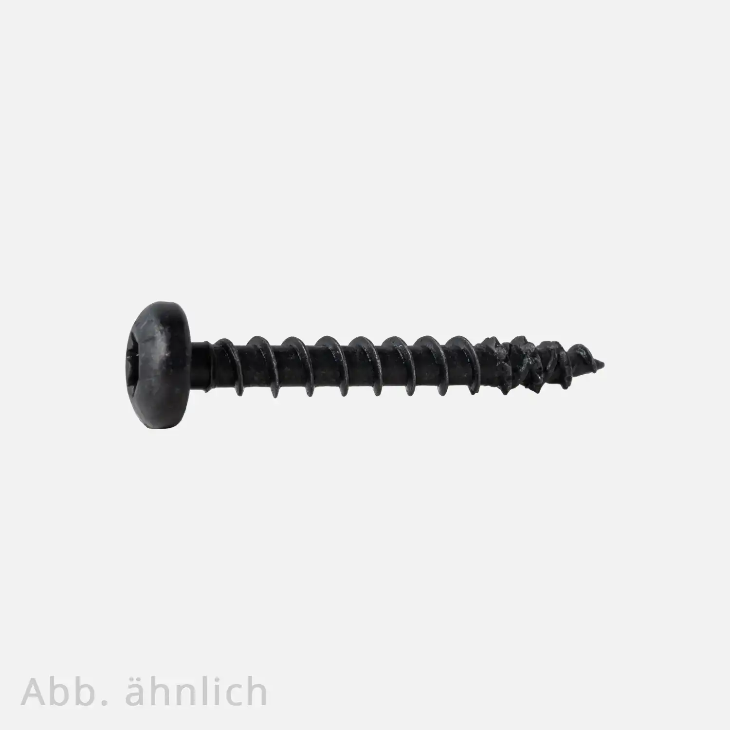100 Pan-Head Spanplattenschrauben schwarz TX-20 Vollgewinde geschwärzte HCP Beschichtung 4x25 mm