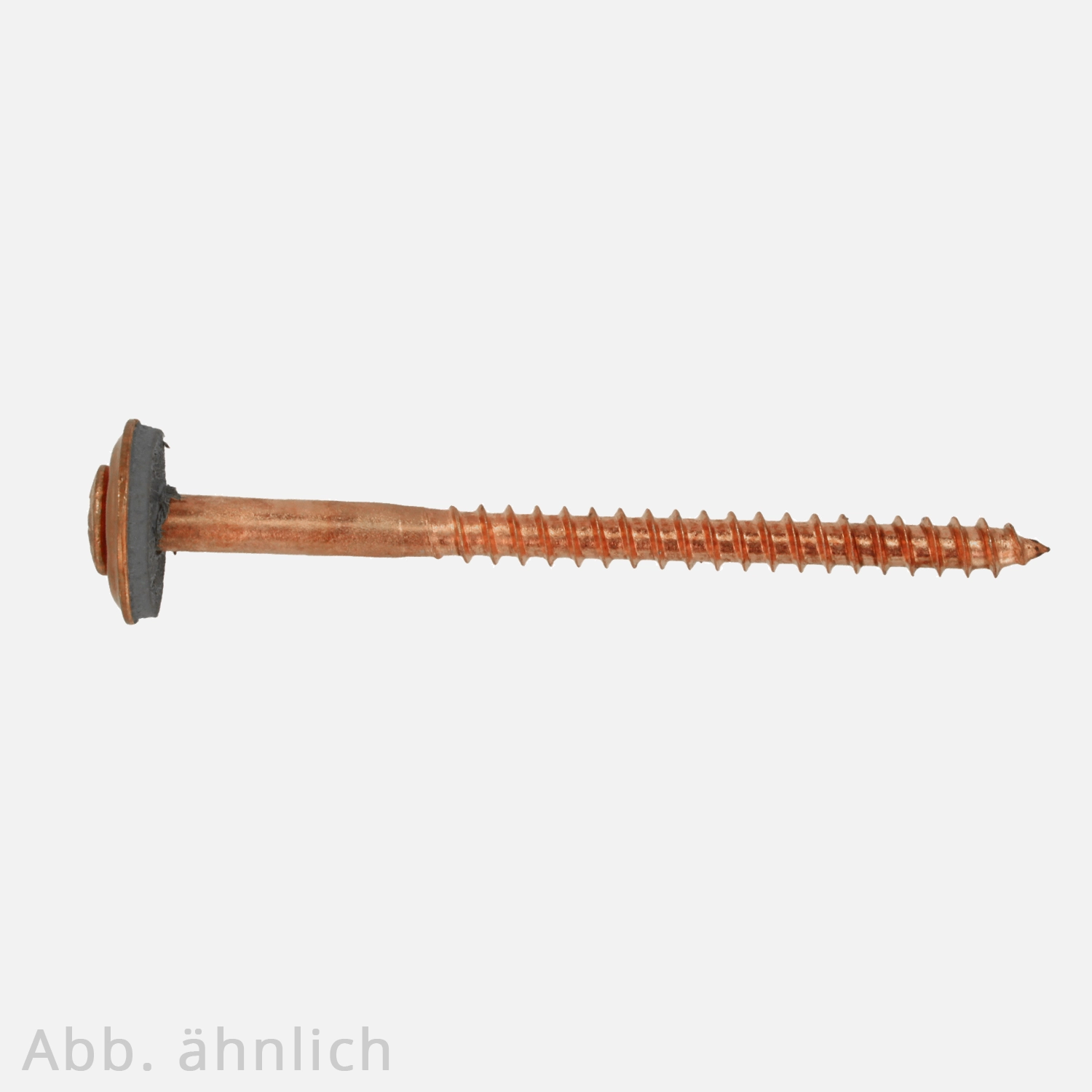 200 Spenglerschrauben 4,5x25 mm - inkl. Scheibe 20 mm  - PZ2 - A2 verkupfert