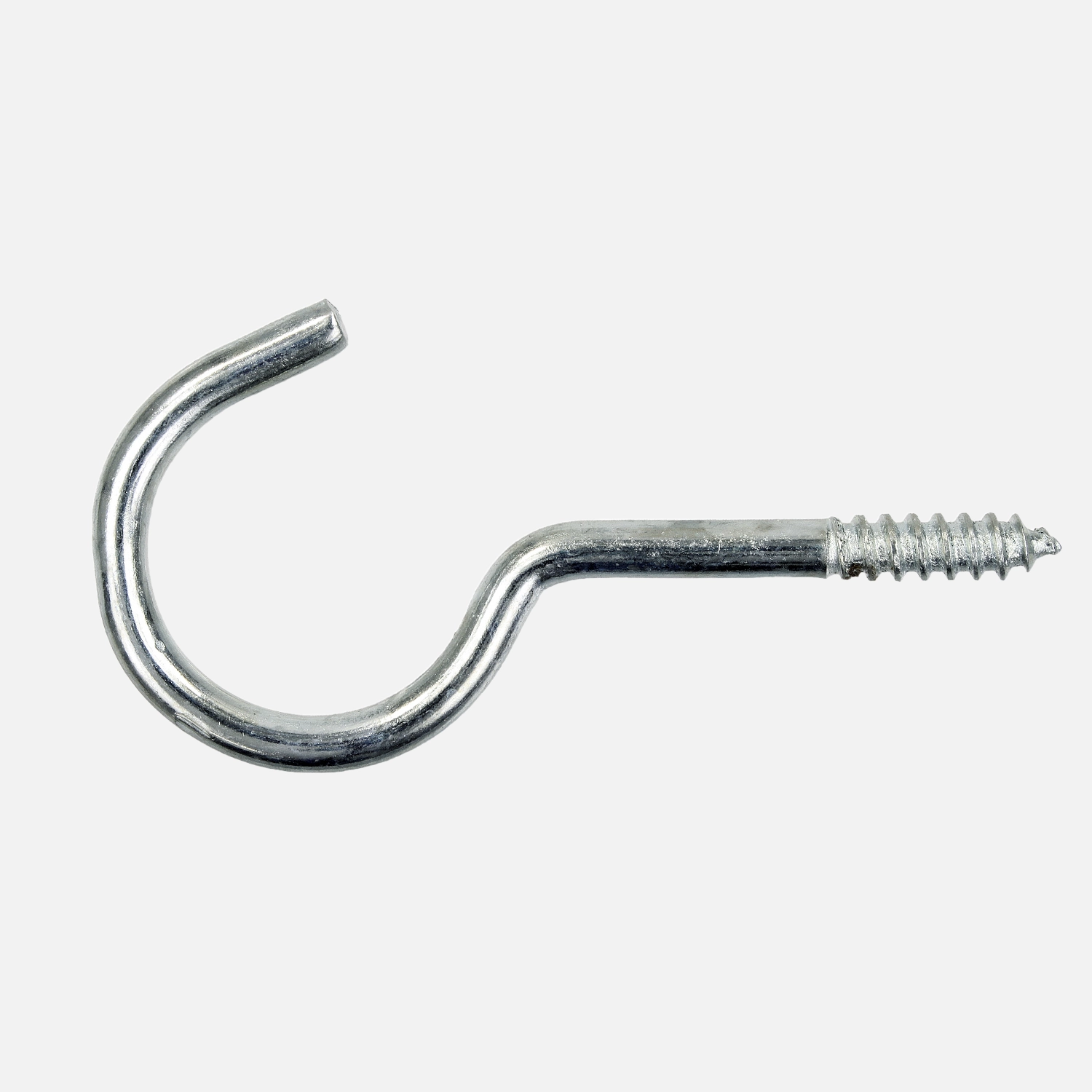 1 Gebogene Schraubhaken mit Holzgewinde 5x80 A2