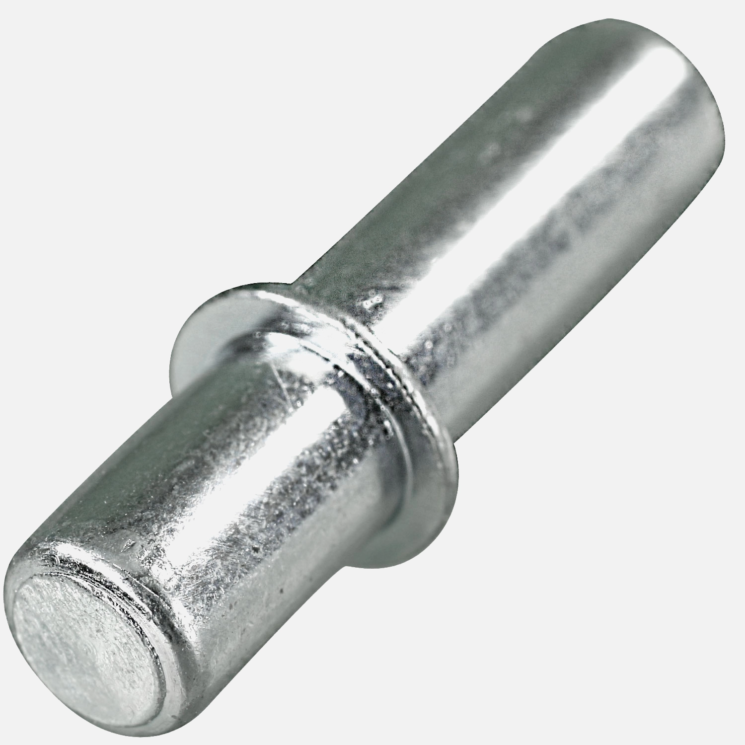 100 Duplo-Bodenträger,Stahl, zweiseitiger ungl. Zapfen 5/5 mm, 21,5 mm lang, verz.