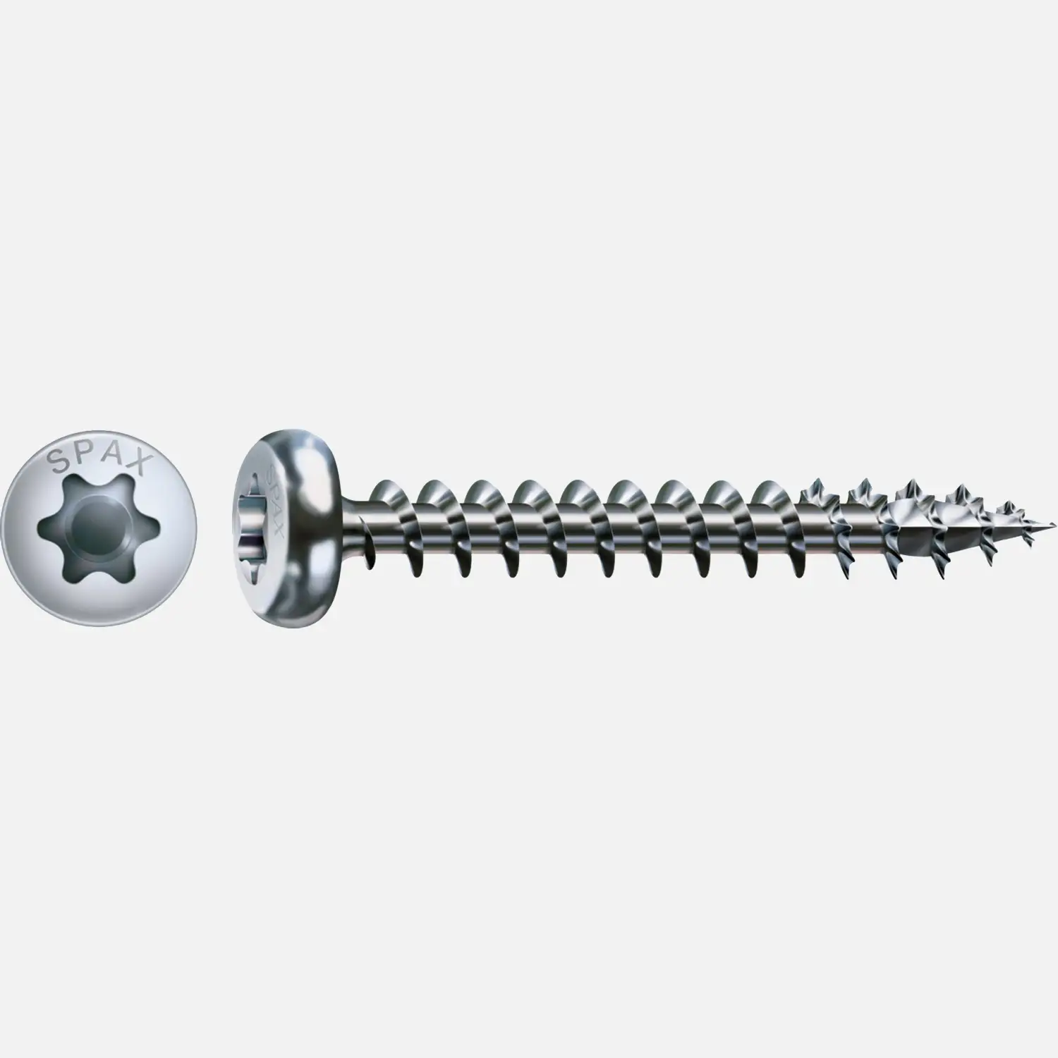 200 SPAX Universalschrauben 5x60 mm - verzinkt - T-Star - Halbrundkopf