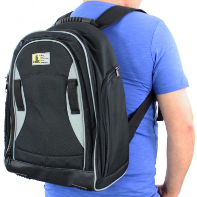 1 Allit Premium Werkzeugrucksack - McPlus Backpack >L< schwarz/silber