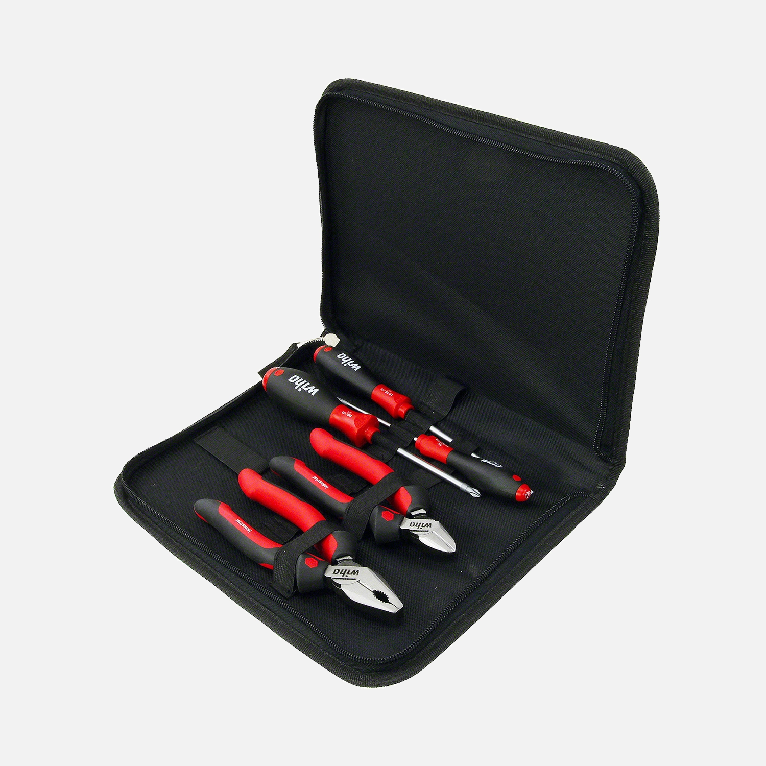 5-tlg. Wiha Werkzeugsatz Industrial Mix mit Zangen und Schraubendrehern