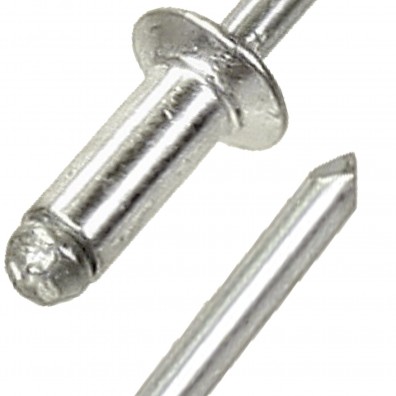 500 Gesipa Blindnieten Aluminium / Stahl - 3x8 mm - Senkkopf - DIN 7337