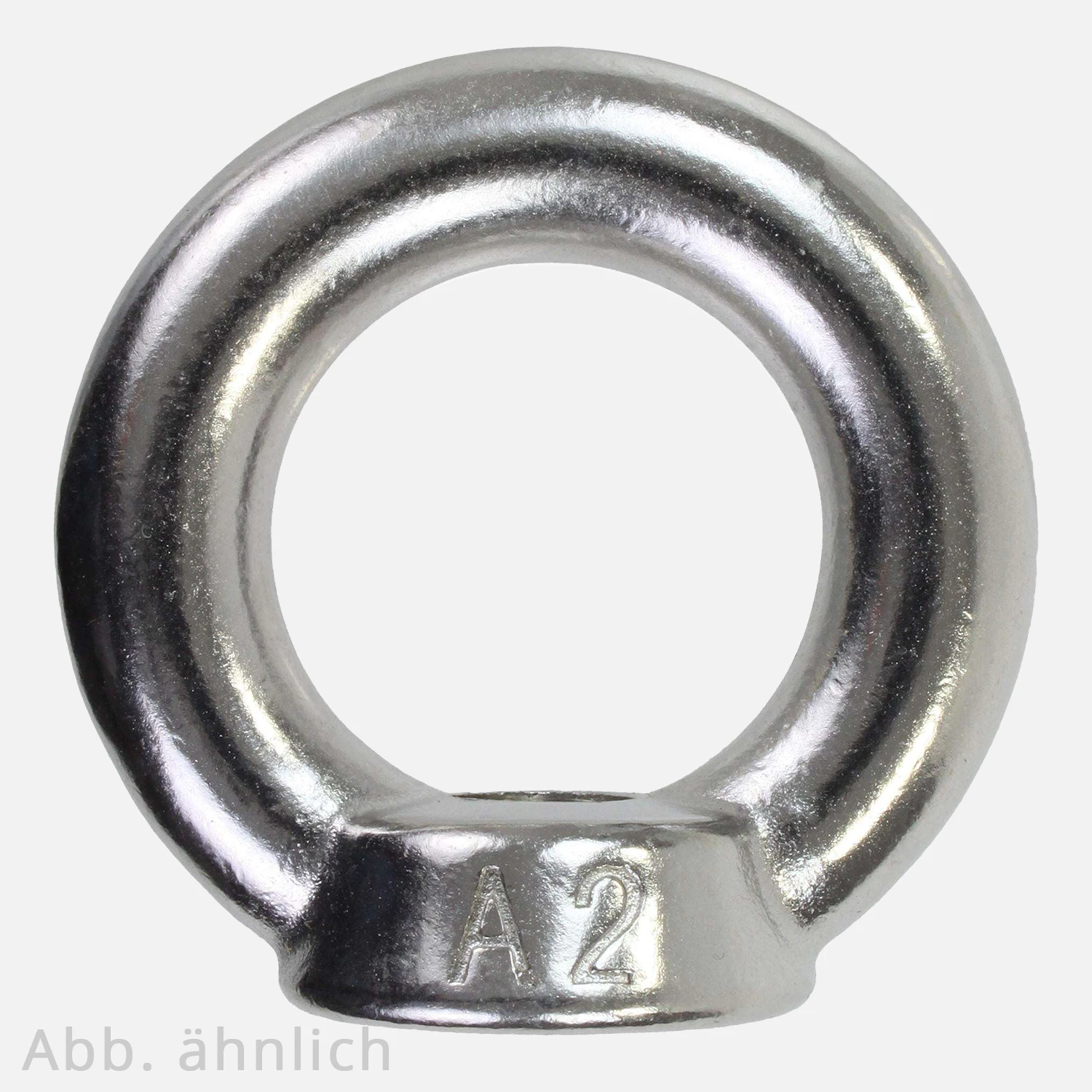 5 Ringmuttern - M24 - gegossene Ausführung - Edelstahl A2
