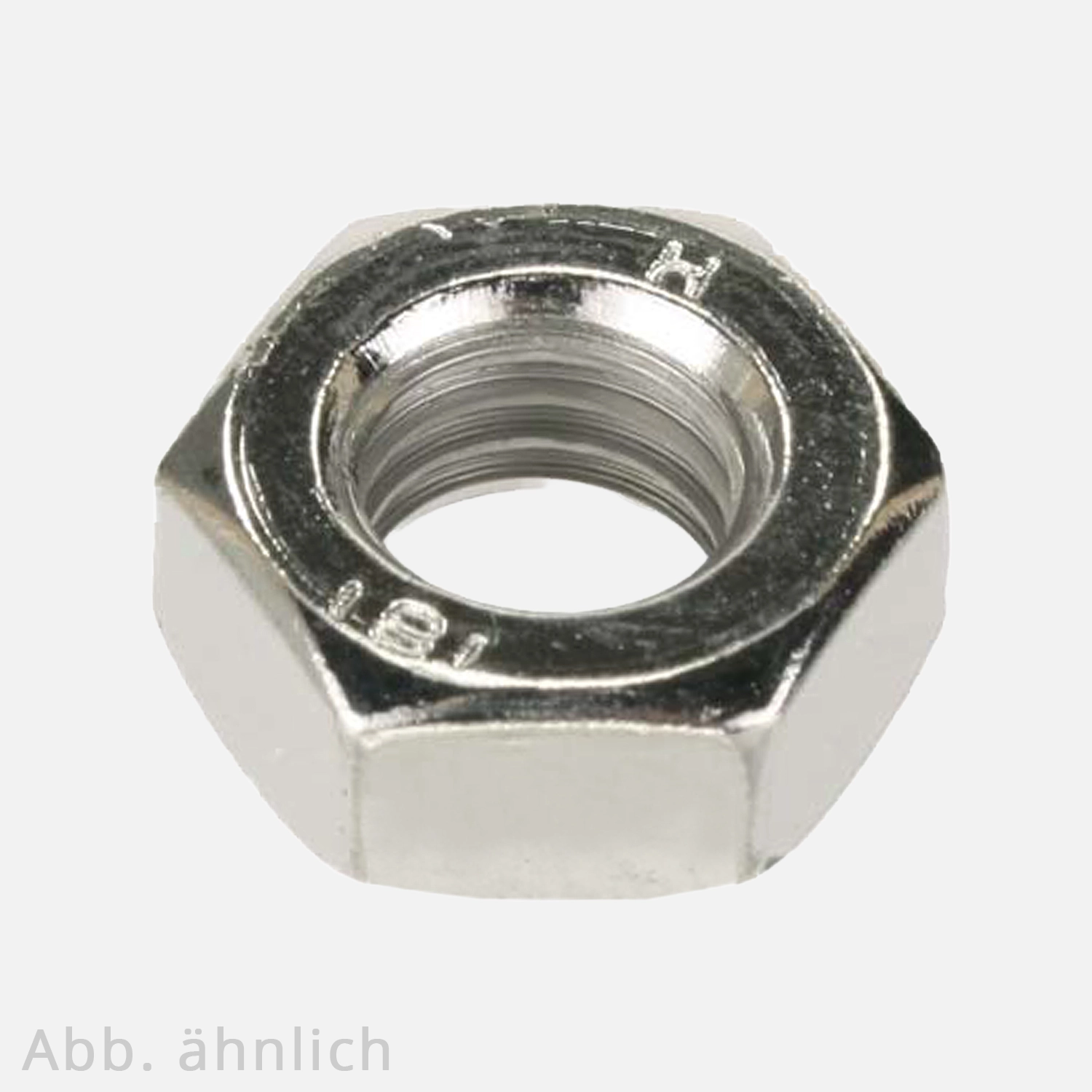 Sechskantmutter | DIN 934 | SW | galvanisch vernickelt 