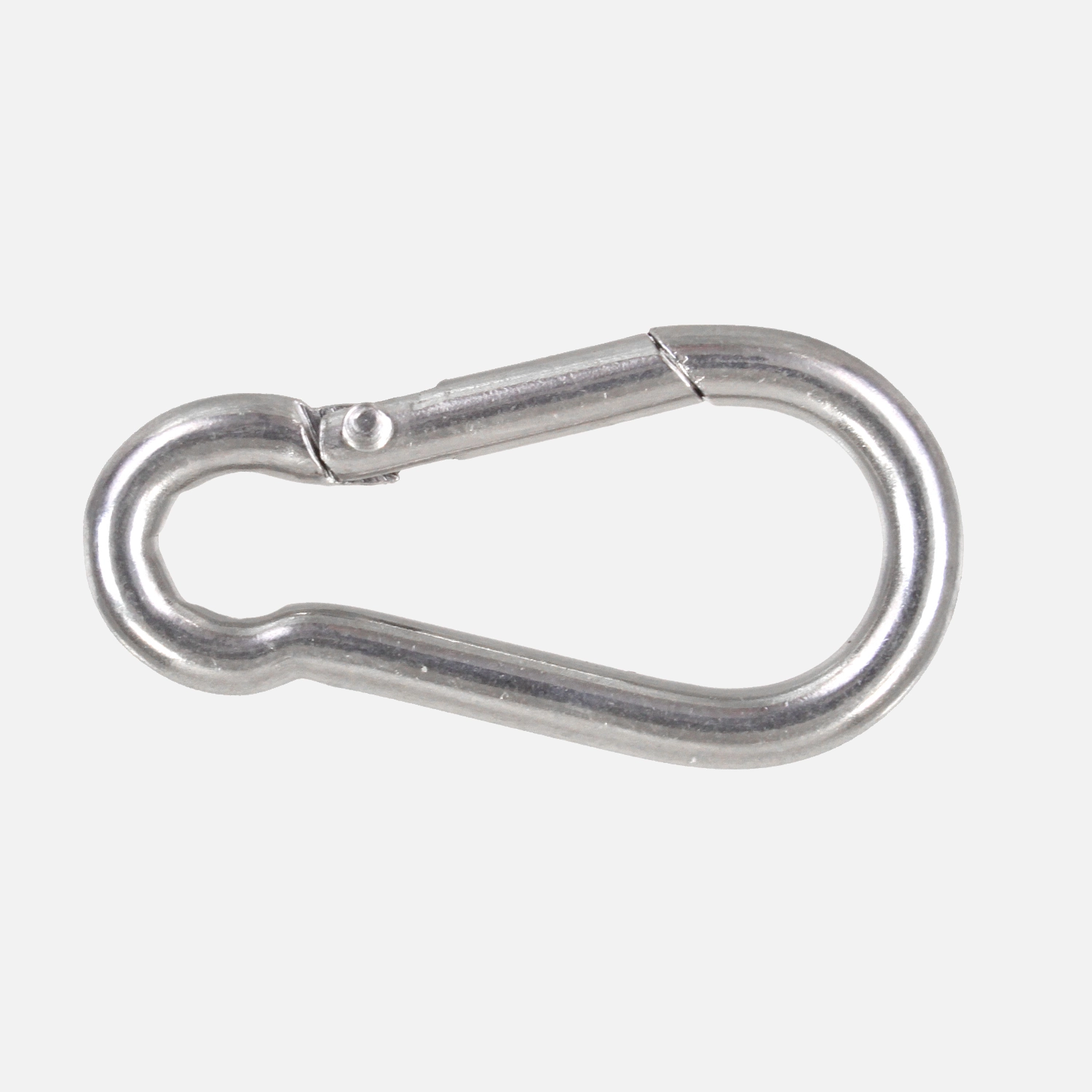 20 Karabinerhaken Edelstahl A4 birnenförmig 3x30mm