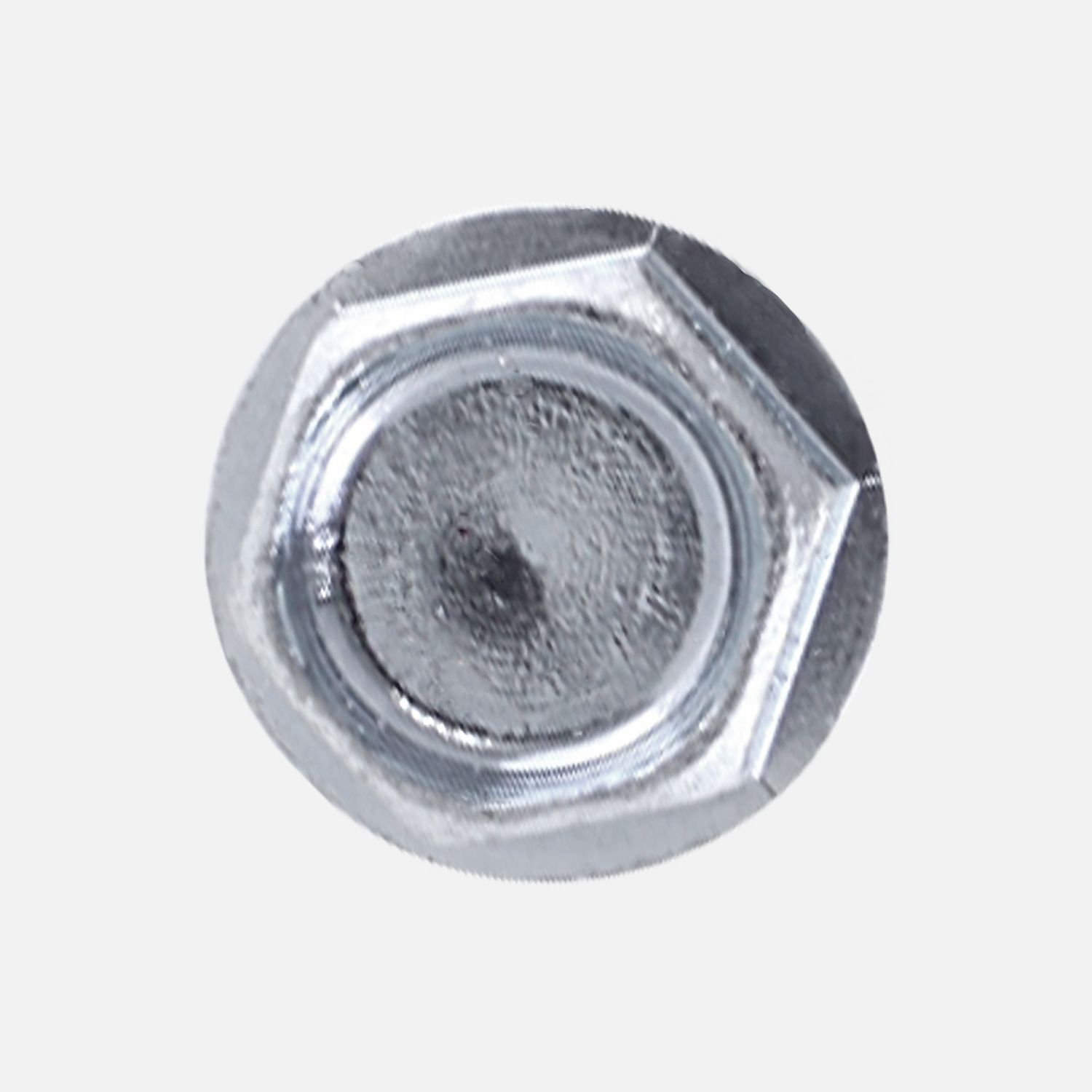 1 Bohrschraube Form K DIN 7504 mit Sechskant verzinkt 4,8x16 - Kopf