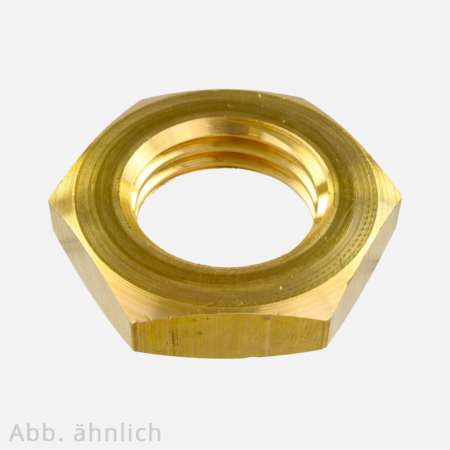 Sechskantmutter | DIN 936 | niedrige Form | Messing