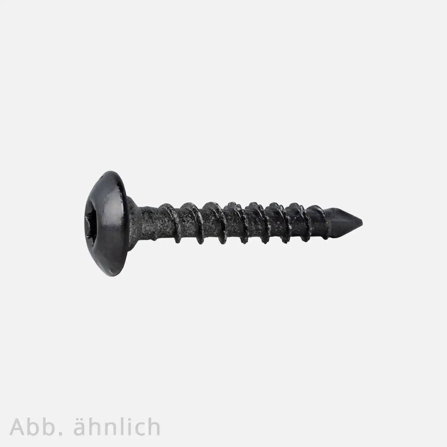 30 Gartenbeschlagschrauben schwarz I-Stern, LK, Cut-Spitze Vollgewinde geschwärzte HCP Beschichtung 6x40 mm