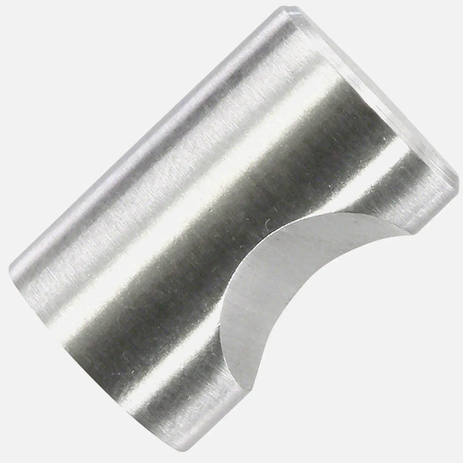 1 HSI Möbelknopf - Modern Mulde Edelstahl gebürstet 15x22mm